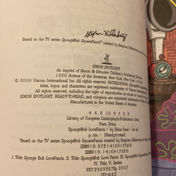 SpongeBob Lovepants “Ready to Read” Level 2 book - Picture 3 of 5